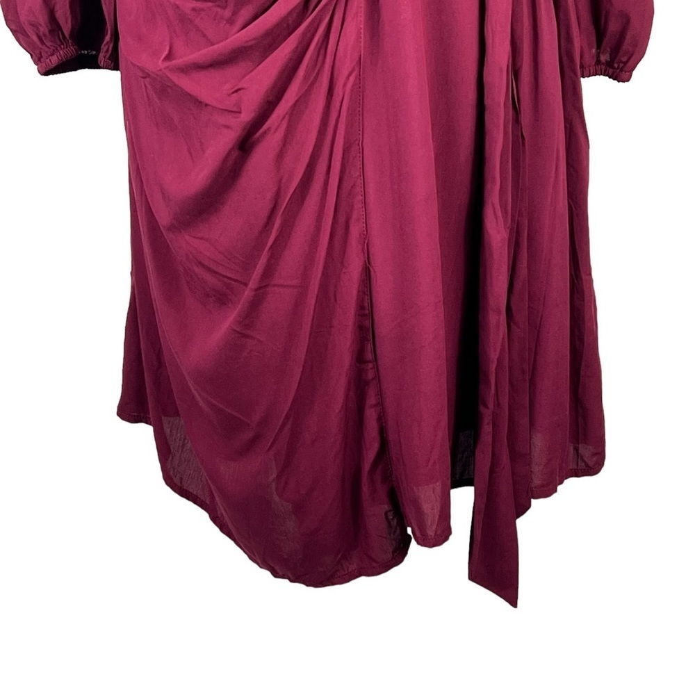 NEW WITH TAGS ENTRO LONG SLEEVED WRAP MINI DRESS - Picture 7 of 15